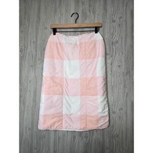 Beddy's Pink Plaid Quilted Pillowcase White Buffalo Check Bed-Case Envelope